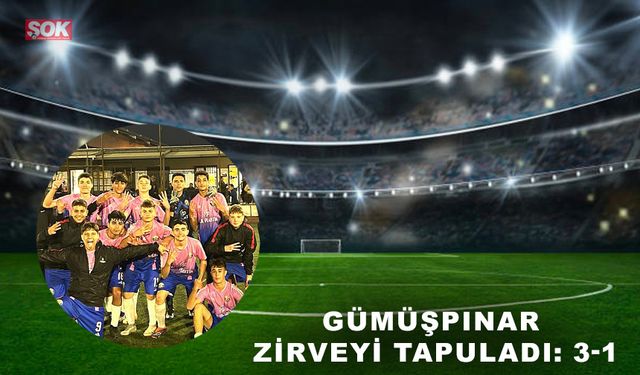 Gümüşpınar zirveyi tapuladı: 3-1