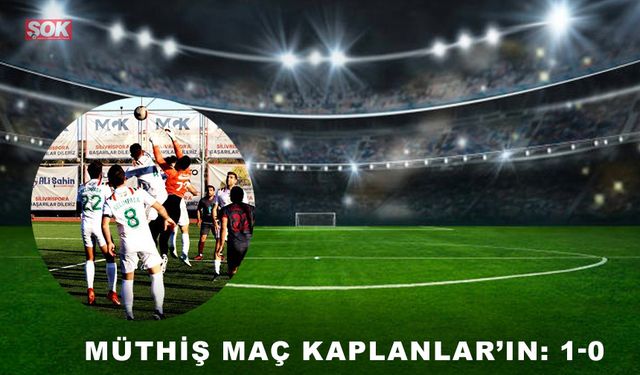 Müthiş maç Kaplanlar’ın: 1-0