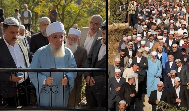 Hakkari'de Menzil Şeyhi'nin lüks araçlı ve korumalı görüntüleri gündem oldu