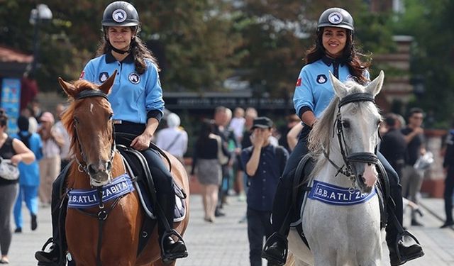 Motosikletli ve atlı zabıtalar çok havalı