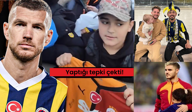 Edin Dzeko çocuk kadar olgun olamadı: Galatasaraylı minik taraftarı üzdü!