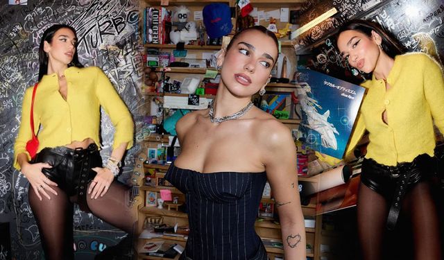 Dua Lipa'dan cesur pozlar! Arkasını dönünce olanlar oldu