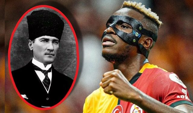 Elin Nijeryalısı yine kalbimize dokundu: Osimhen'den alkışlanacak Atatürk paylaşımı!