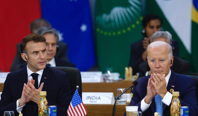 Biden ile Macron arasında "Ukrayna ve Orta Doğu" gündemi