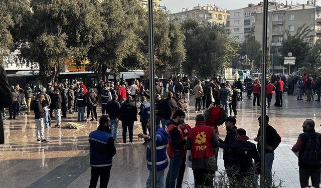 Buca Belediyesi'nde işçiler greve başladı