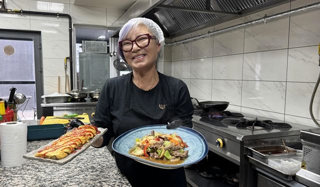 Tekirdağ'da restoran açan Güney Koreli aşçı, ülkesinin lezzetlerini tanıtıyor