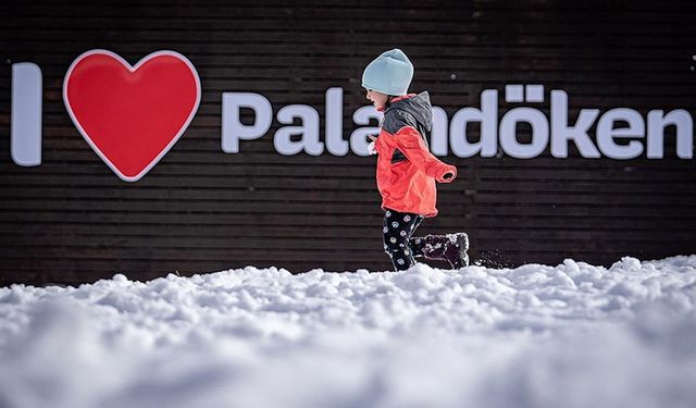 Palandöken Kayak Merkezi karla kaplandı