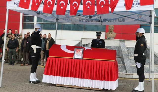 Malatya'da şehit polis memuru Beykoz için tören düzenlendi