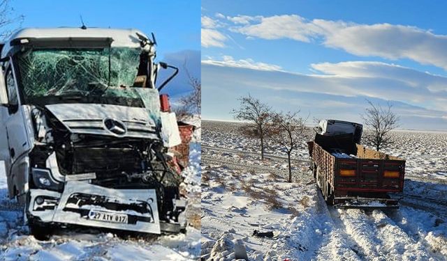 Konya'da tır kazası: Tankere çarptı