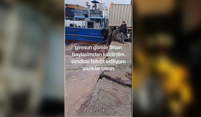 Görele Limanı'nda şoke eden görüntüler! Tankerin tüm atıklarını denize boşalttı