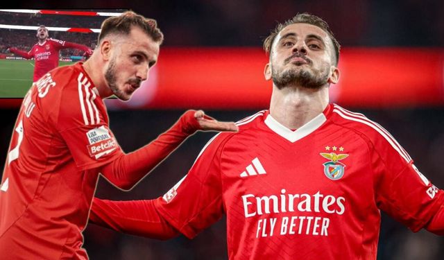 Portekiz Kerem Aktürkoğlu'nu konuşuyor, Benfica'nın yıldızı yine attı, 3 puanı getirdi