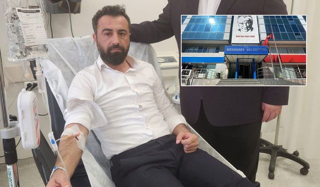 Menderes Belediye Başkan Yardımcısı Rüzgar Sönmez'e makamında yumruklu saldırı