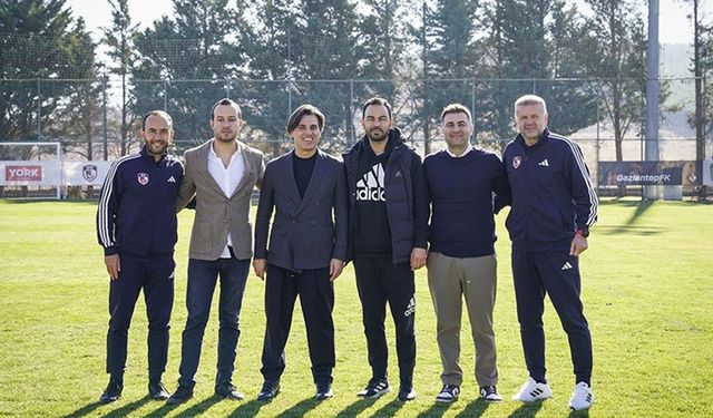 A Milli Futbol Takımı Teknik Direktörü Montella, Gaziantep FK'yi ziyaret etti