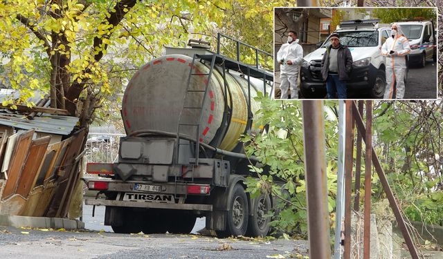 Yola kimyasal madde döküldü, mahalleli büyük panik yaşadı