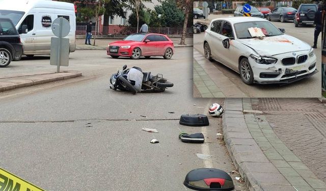 Eskişehir'de motosiklet kazası: Sürücü ağır yaralı