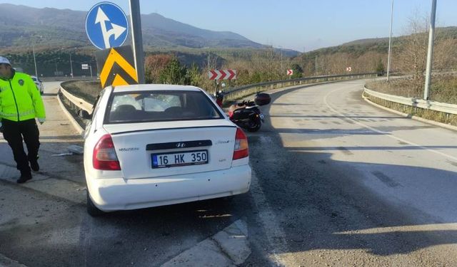 Bursa'da korkunç kaza: Bariyere saplandı