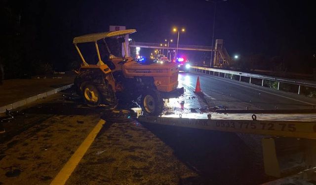 Antalya'da traktör kazası: Sürücü ağır yaralı