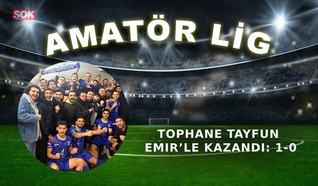 Tophane Tayfun Emir’le kazandı: 1-0