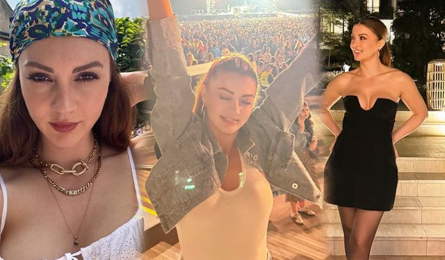 Burcu Özberk, Coldplay konserinde kendinden geçti!