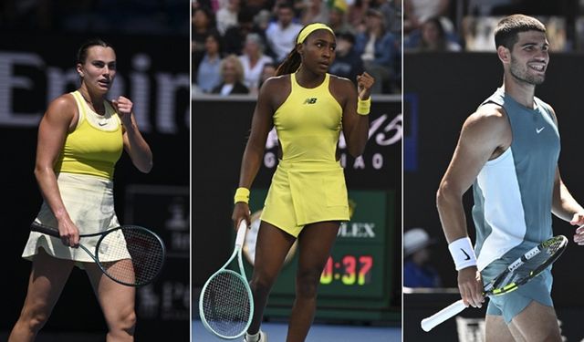 Avustralya Açık'ta Sabalenka, Gauff ve Alcaraz çeyrek finalde