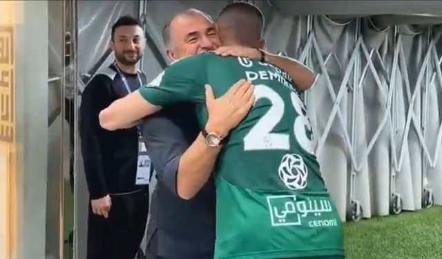 Merih Demiral ile Fatih Terim'in duygu dolu buluşması!