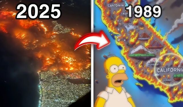 Simpsonlar yine bildi mi? 20 yıl önceki bölüm Los Angeles yangınlarıyla gündemde!