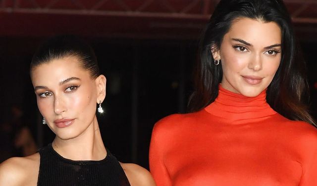 Kız kıza gezelim bu gece: Hailey Bieber, Kendall Jenner buluşması