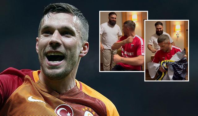 Lucas Podolski, Fenerbahçe formasını görünce çılgına döndü!