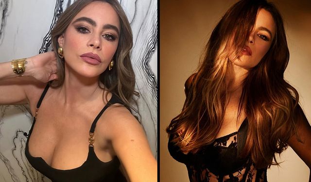 Sofia Vergara siyahlar içinde nefes kesti: Durmadan paylaşım