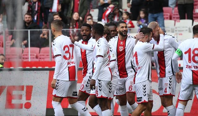 Samsunspor tarihinin en iyi ikinci ilk yarı performansını sergiledi