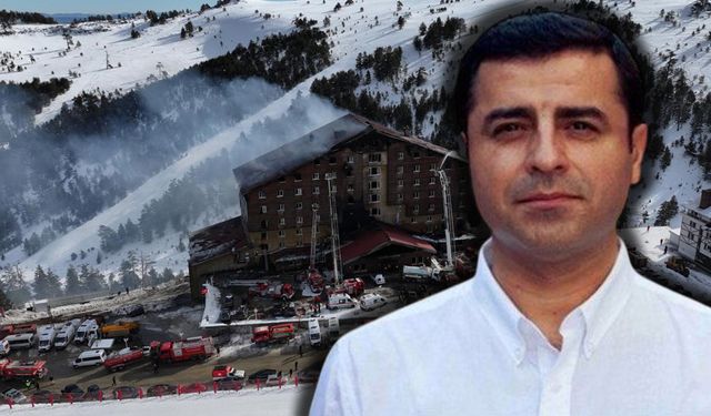 Demirtaş’tan Kartalkaya yangınına sert eleştiri: Sorumlu yok, utanma yok, insanlık yok...