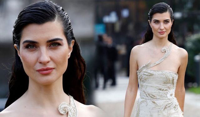 Tuba Büyüküstün güzelliğiyle baştan çıkardı: Paris'e damga vurdu!