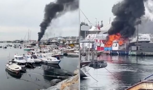 Pendik marinada korkutan yangın! Çok sayıda ekip sevk edildi