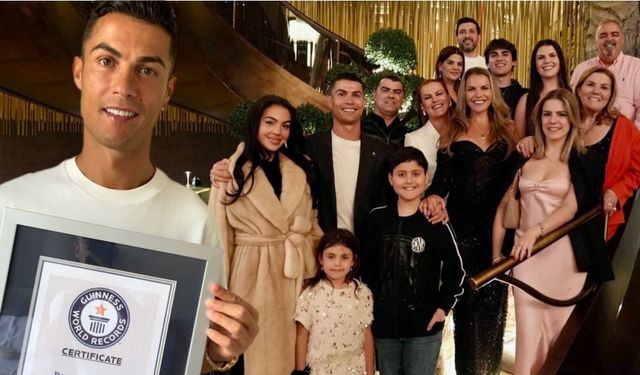 Cristiano Ronaldo’ya Guinness’ten tarihi jest: Yıldız ismin 40'ıncı doğum gününü böyle kutladı!