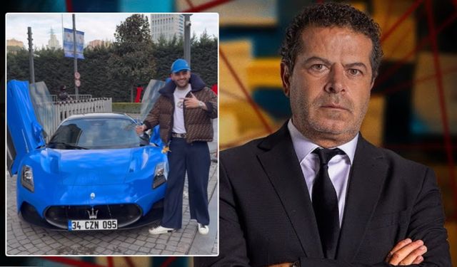 CZN Burak'ın 'Ferrari'si Cüneyt Özdemir'in gözüne battı: 'Pilav yaparak bu kadar para...'