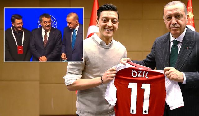 Cumhurbaşkanı Erdoğan'dan Mesut Özil'e: 'Ne kadar utangaçsın ya'