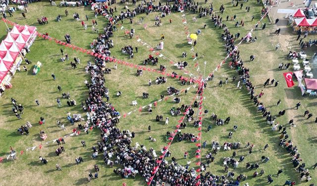 Tekirdağ'da festivalde vatandaşlara 5 ton hamsi dağıtıldı