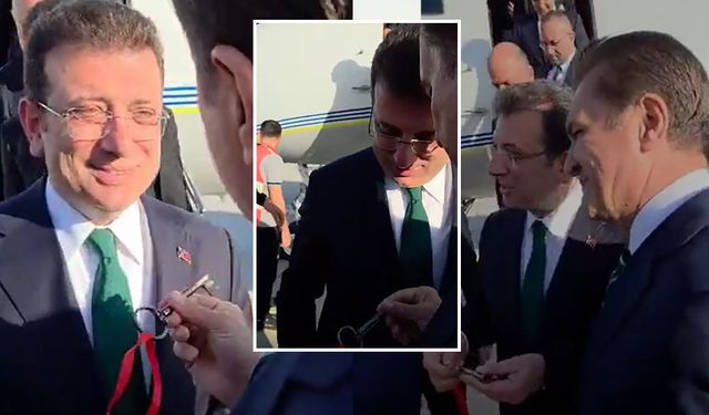 Mustafa Sarıgül, Ekrem İmamoğlu'na Erzincan'ın anahtarını verdi!