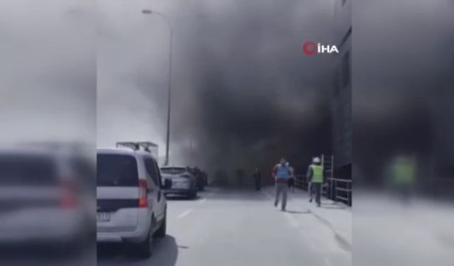 İstanbul'da kız öğrenci yurdunda korkutan yangın! İşte ilk görüntüler