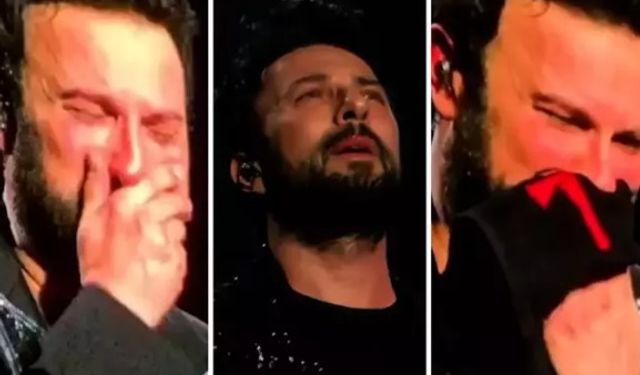 Tarkan sahnede hüngür hüngür ağladı!