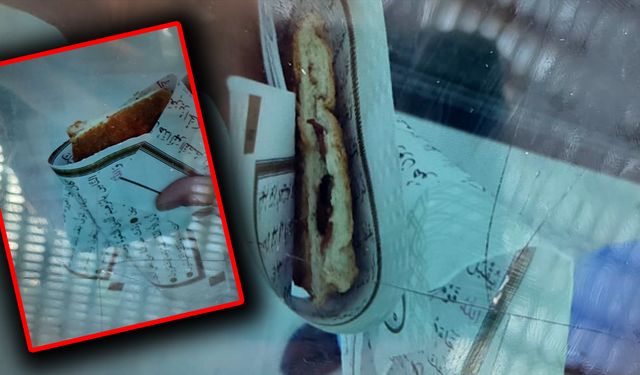 Skandal iddia: Kantinci tostları Kuran-ı Kerim sayfalarına sararak satmış