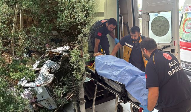 Tarım işçilerini taşıyan minibüs uçuruma yuvarlandı