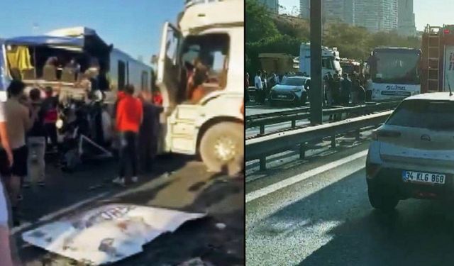 TEM'de zincirleme kaza: Çok sayıda yaralı var