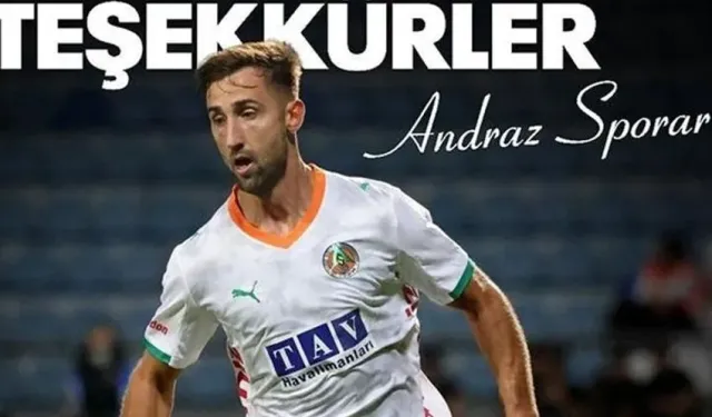 Alanyaspor'da ayrılık! Sporar'a veda