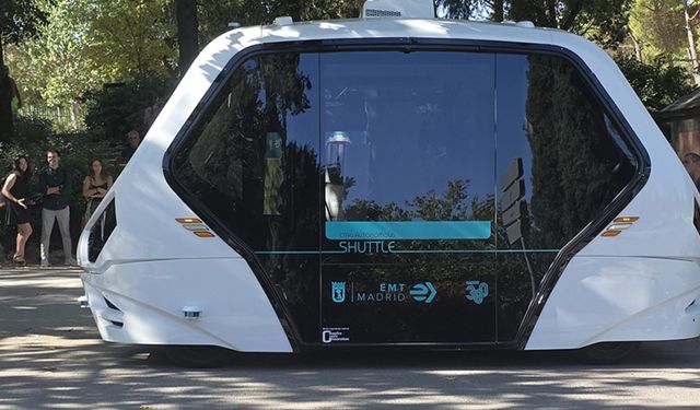 İspanya'da toplu ulaşımda ilk sürücüsüz elektrikli otobüs denemesi Madrid'de başladı