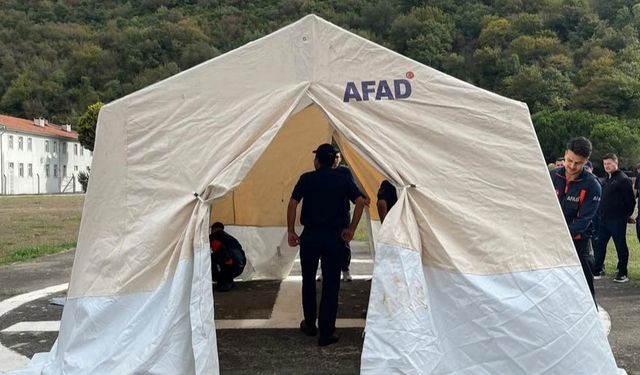 AFAD’dan çadır kurma eğitimi