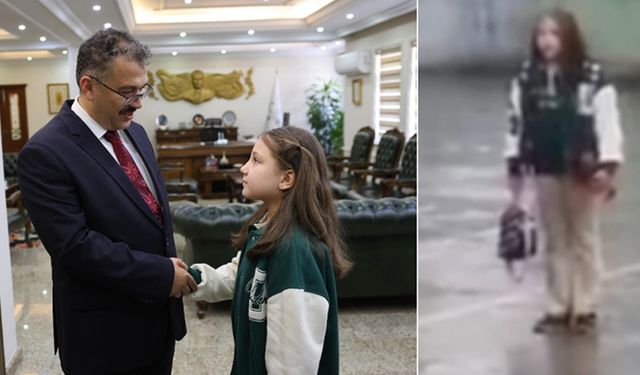 Yağmur altında İstiklal Marşı'nı okuyan ilkokul öğrencisine Iğdır Valisi Turan'dan ödül