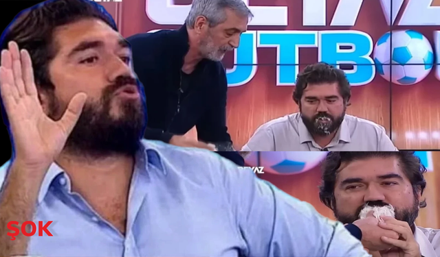 Galatasaray yenildi, stüdyo karıştı: Rasim Ozan Kütahyalı'nın ağzına canlı yayında pişmaniye tıktılar!