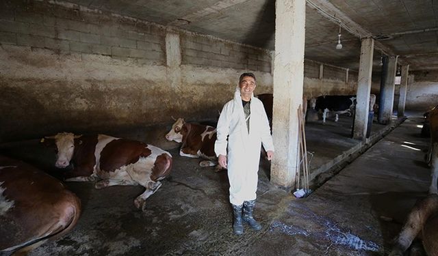 Devlet desteğiyle çiftlik kuran eski hükümlü hayatında yeni bir sayfa açtı