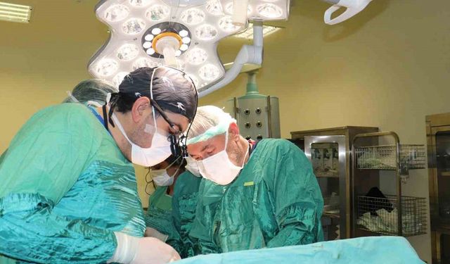Hasta kadının karnından 15 kilo tümör çıkarıldı